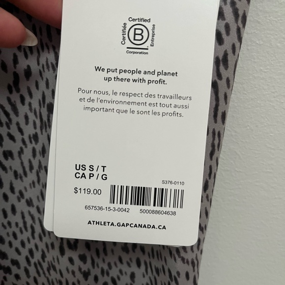 Athleta Salutation 7/8 tights NWT size S - Picture 3 of 6